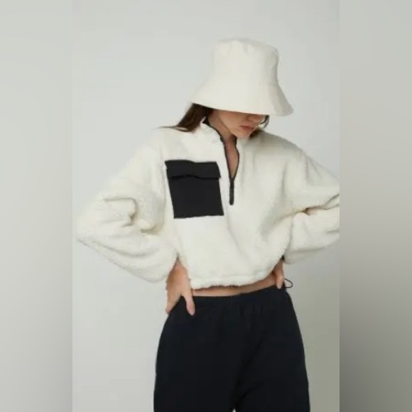 OAK + FORT Cream and Black Jacket Size S - Picture 1 of 3